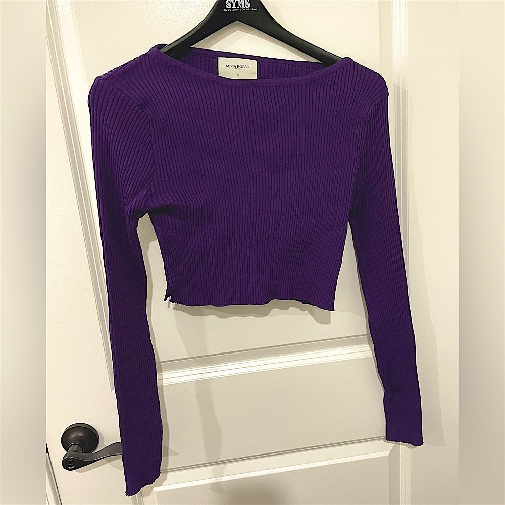 Mima Rosso crop sweater